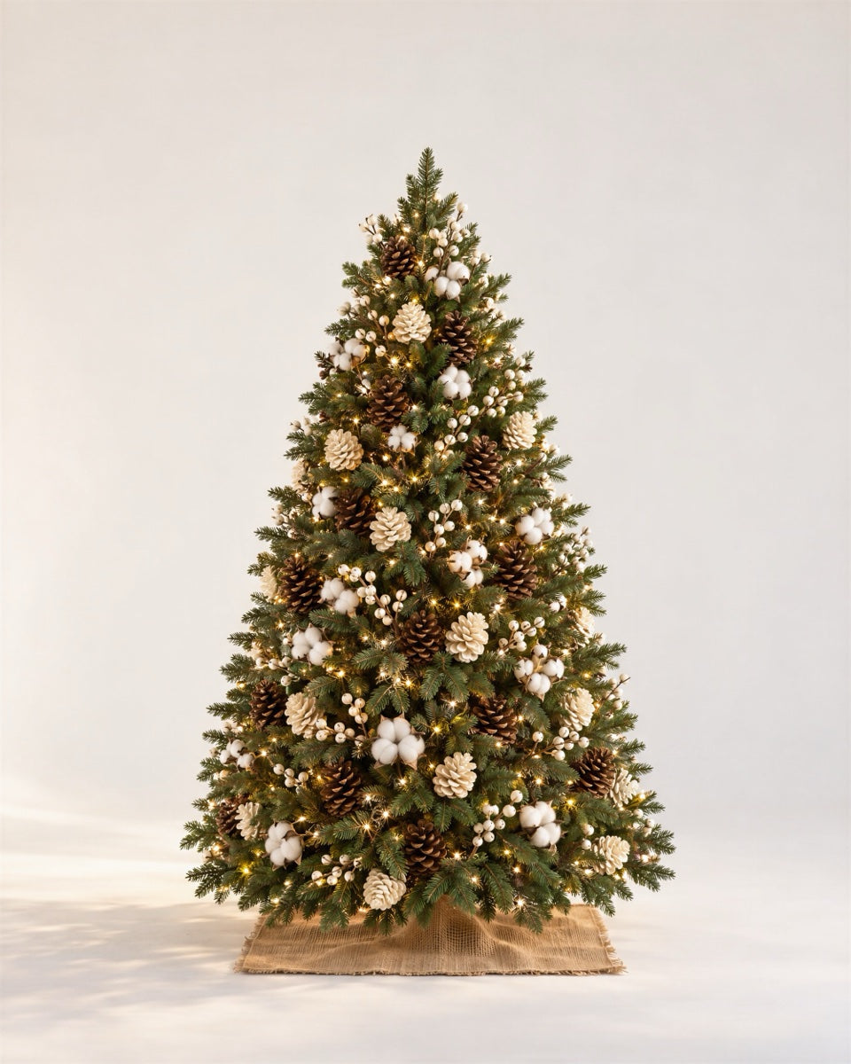Cotton & Cone decorated tree