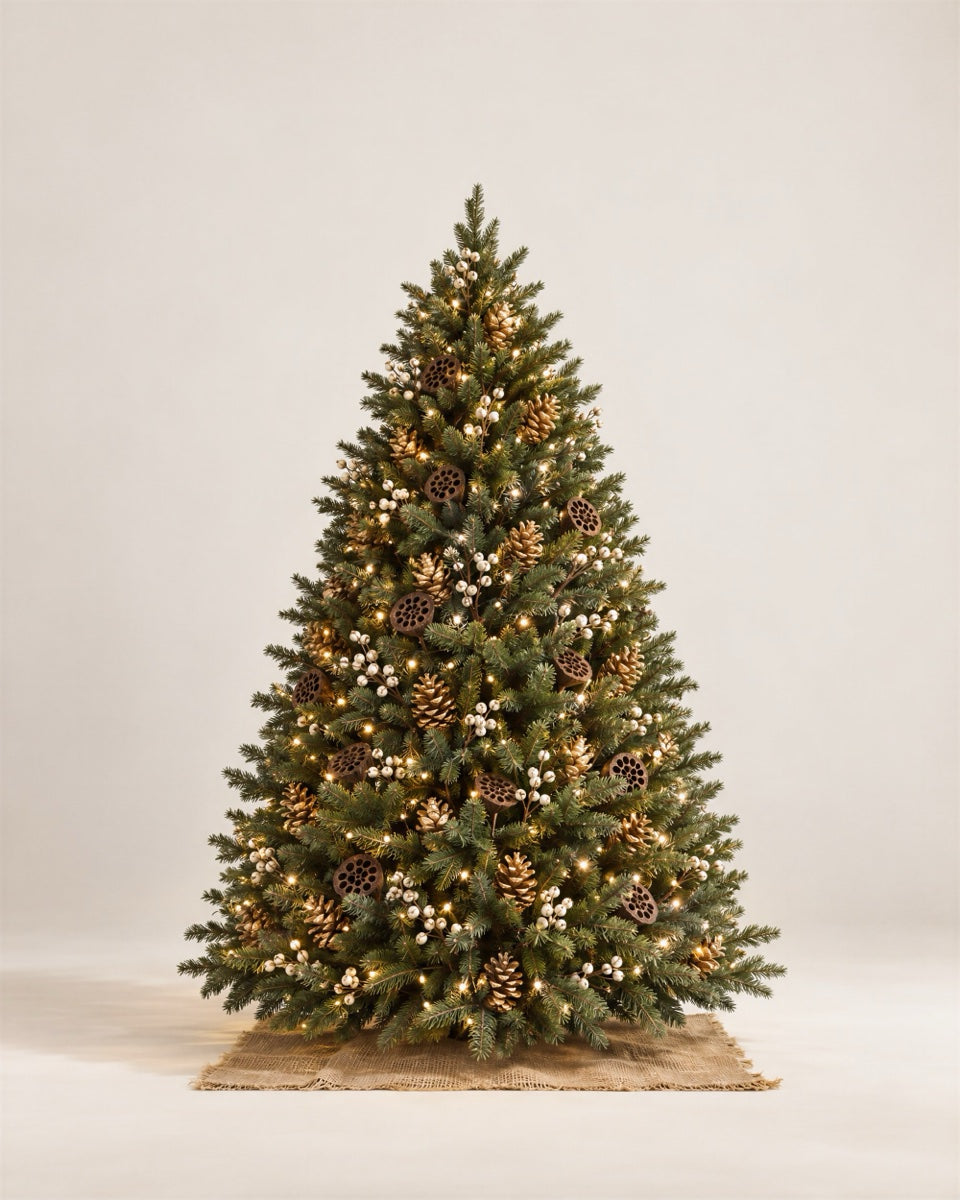 Gilded Pine decorated tree