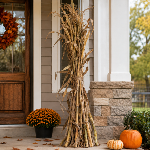 Extra Corn Stalk Bunch add-on — an additional corn stalk bundle for a fall porch display