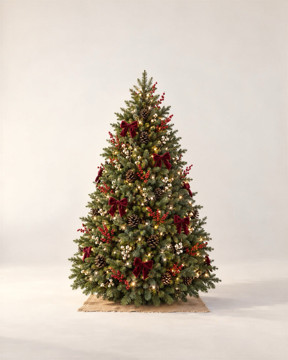 Heritage Red decorated tree